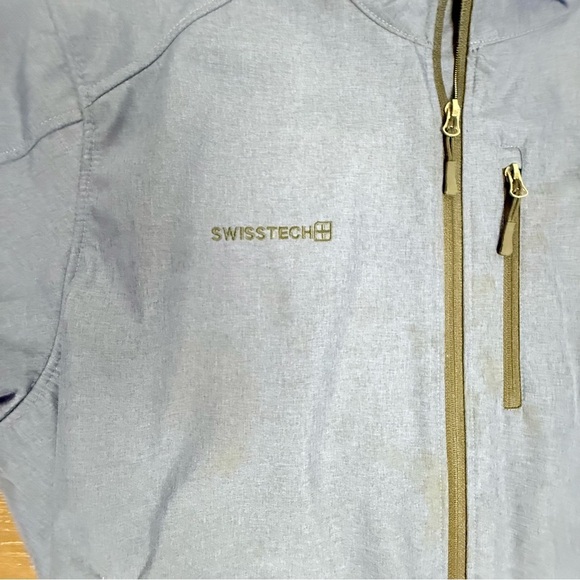 Swiss Tech Blue Windbreaker Lightweight Jacket - Picture 3 of 6